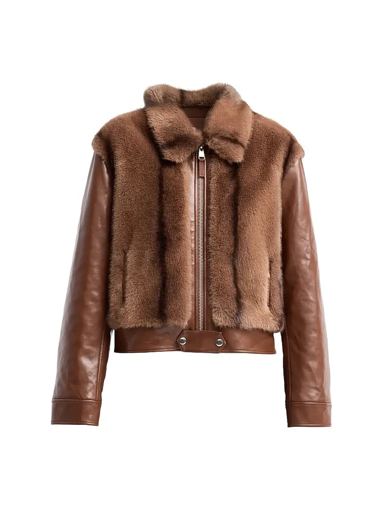 Women's Melinda Mixed-Media Jacket Women's Melinda Mixed-Media Jacket