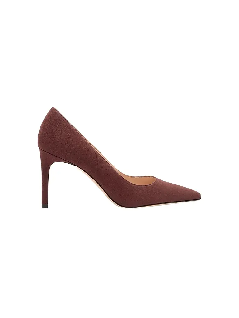 Stuart Weitzman Women's Stuart Power 85 85MM Suede Pumps