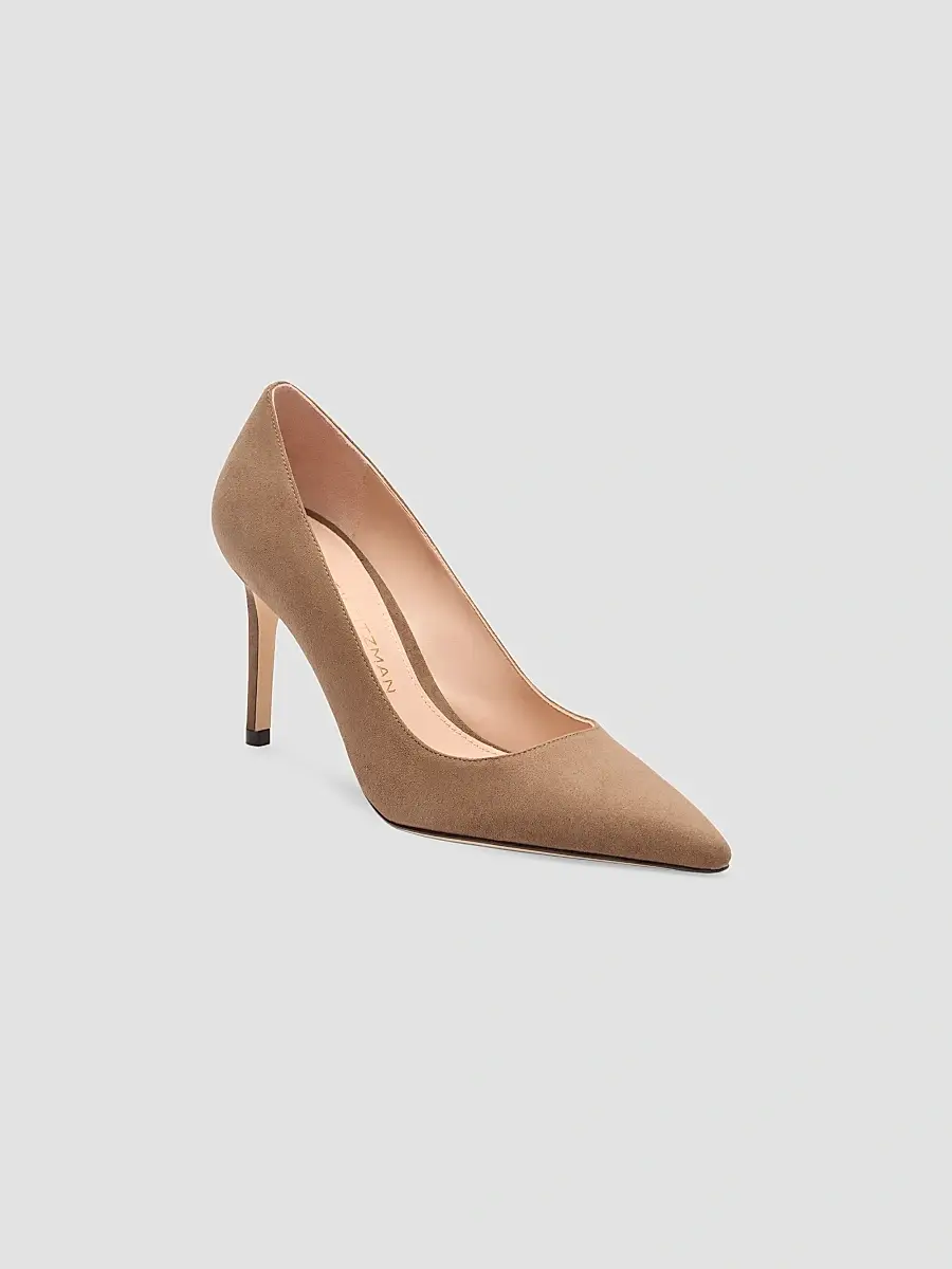 Stuart Weitzman Women's Stuart Power 85 85MM Suede Pumps | Thumbnail 2 Stuart Weitzman Women's Stuart Power 85 85MM Suede Pumps | Thumbnail 2