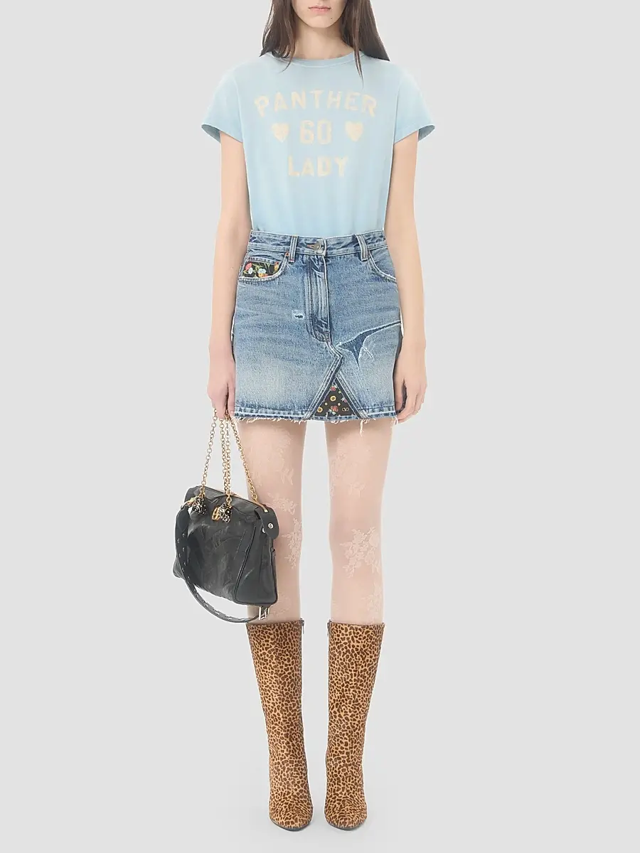 Valentino Women's Printed Cotton T-Shirt | Thumbnail 2 Valentino Women's Printed Cotton T-Shirt | Thumbnail 2