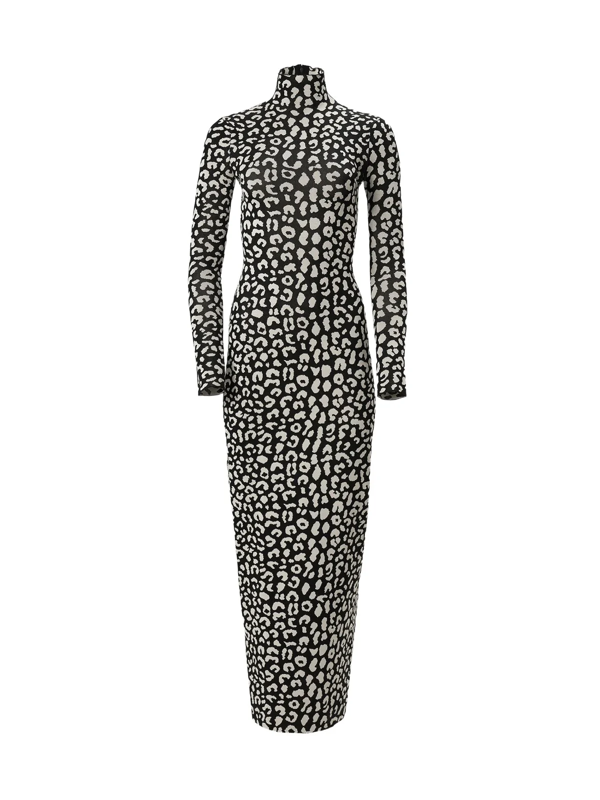 Carolina Herrera Women's Leopard Jacquard Silk-Blend Maxi Dress