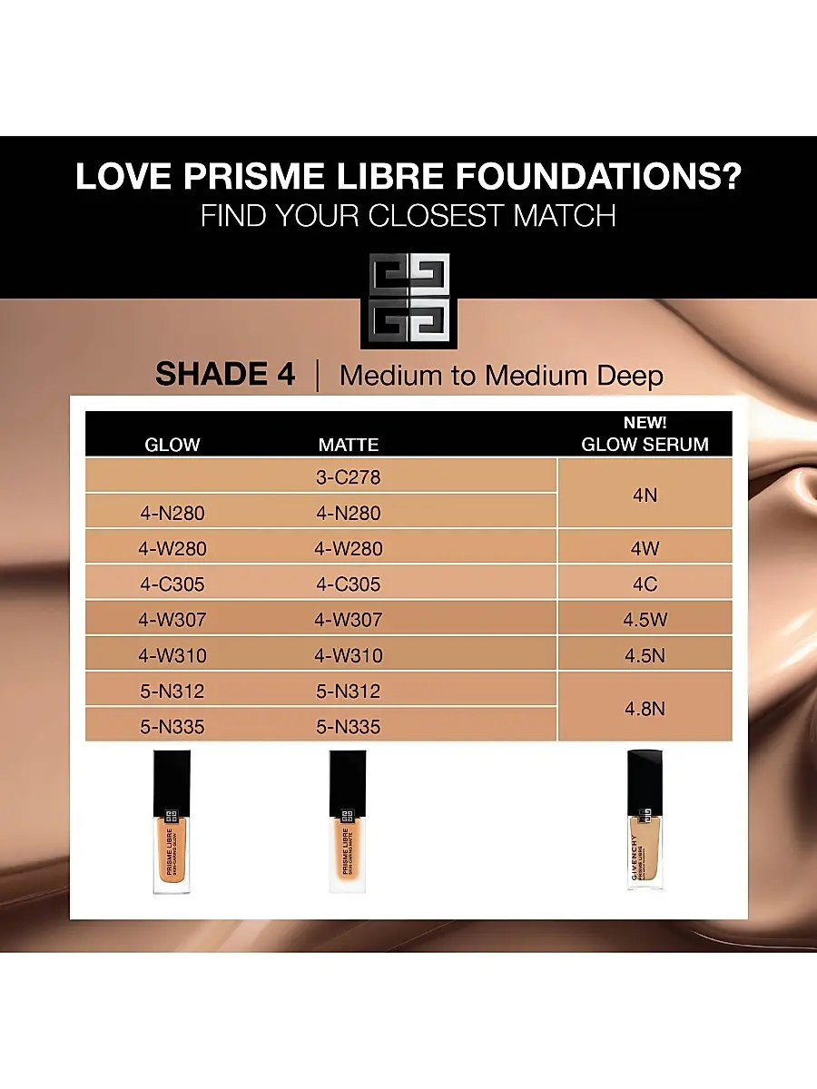 Givenchy Women's Prisme Libre Skin Caring Glow Foundation 24H Hydration | Thumbnail 10 Givenchy Women's Prisme Libre Skin Caring Glow Foundation 24H Hydration | Thumbnail 10