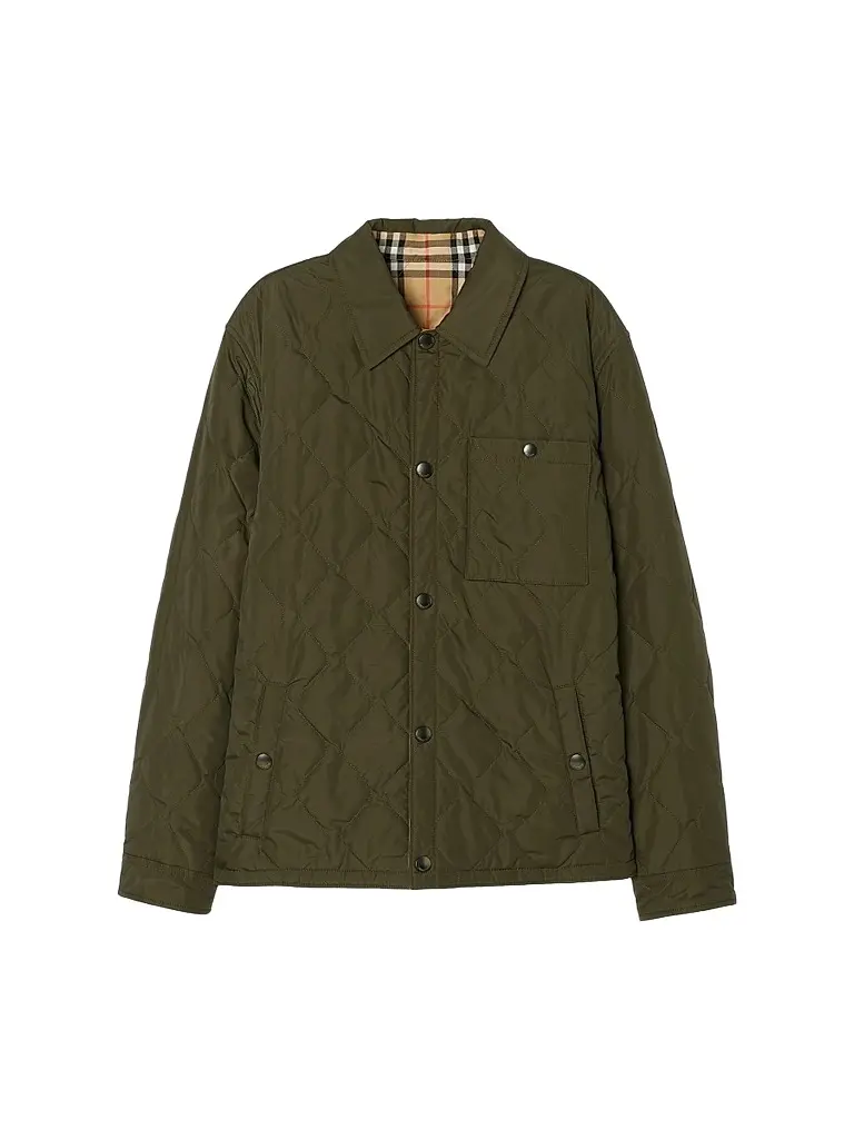 Burberry Men's Brighton Reversible Quilted Overshirt