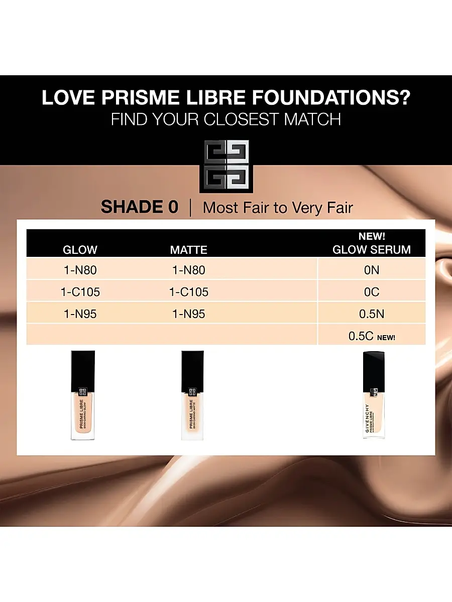 Givenchy Women's Prisme Libre Skin Caring Glow Foundation 24H Hydration | Thumbnail 10 Givenchy Women's Prisme Libre Skin Caring Glow Foundation 24H Hydration | Thumbnail 10
