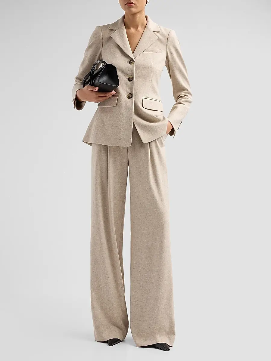 Veronica Beard Women's Holt Stretch-Cotton Wide-Leg Pants | Thumbnail 2 Veronica Beard Women's Holt Stretch-Cotton Wide-Leg Pants | Thumbnail 2