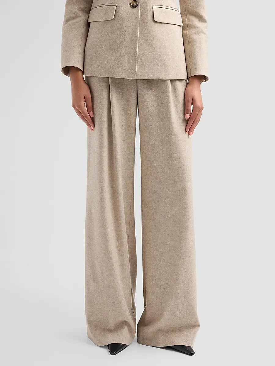 Veronica Beard Women's Holt Stretch-Cotton Wide-Leg Pants | Thumbnail 4 Veronica Beard Women's Holt Stretch-Cotton Wide-Leg Pants | Thumbnail 4