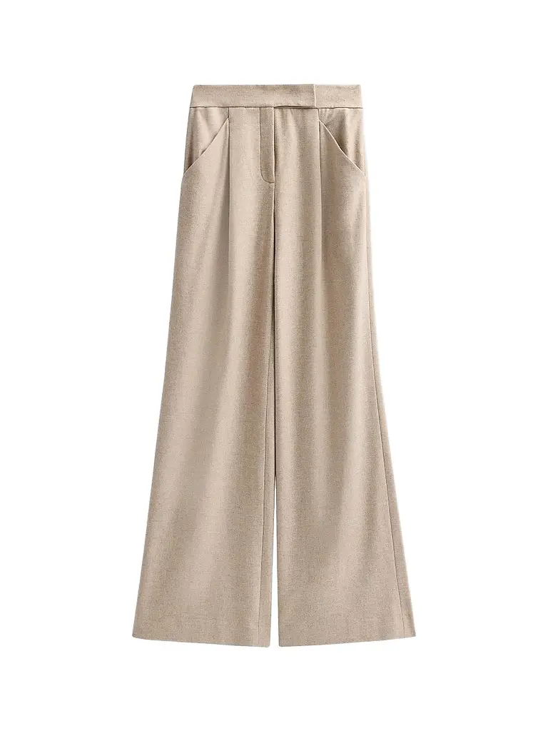 Veronica Beard Women's Holt Stretch-Cotton Wide-Leg Pants
