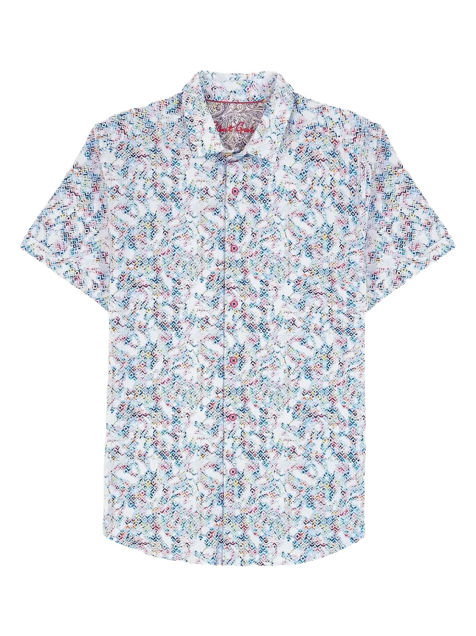 Men's Elgar Printed Button-Front Shirt Men's Elgar Printed Button-Front Shirt