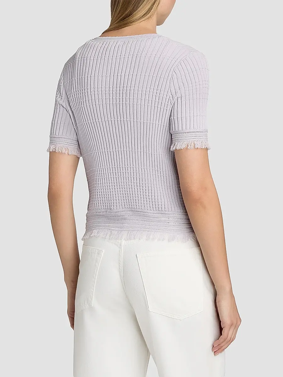rag & bone Women's Ayan Fringe-Trim Rib-Knit Cardigan | Thumbnail 5 rag & bone Women's Ayan Fringe-Trim Rib-Knit Cardigan | Thumbnail 5