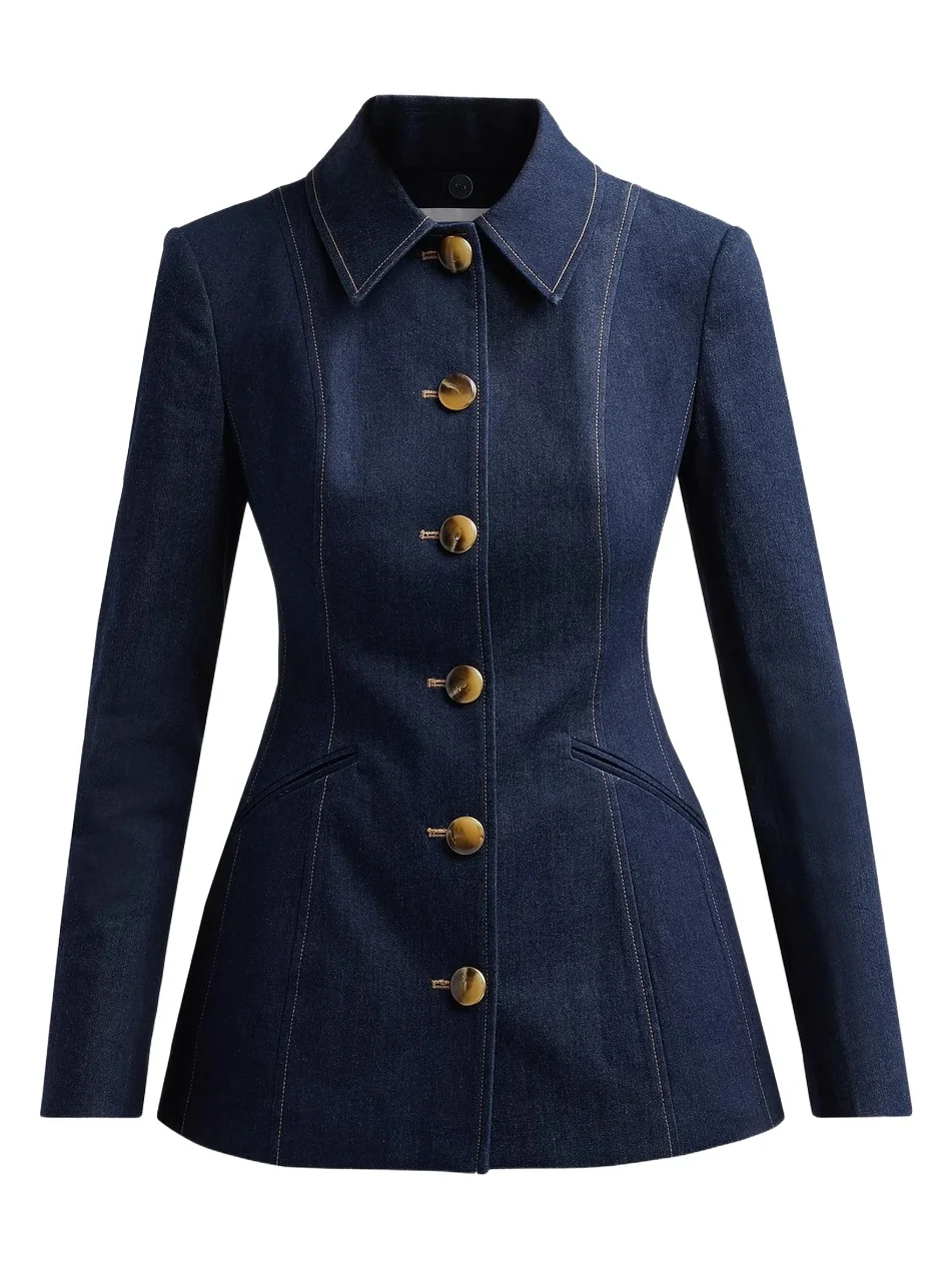 Veronica Beard Women's Calloway Stretch-Denim Tailored Jacket