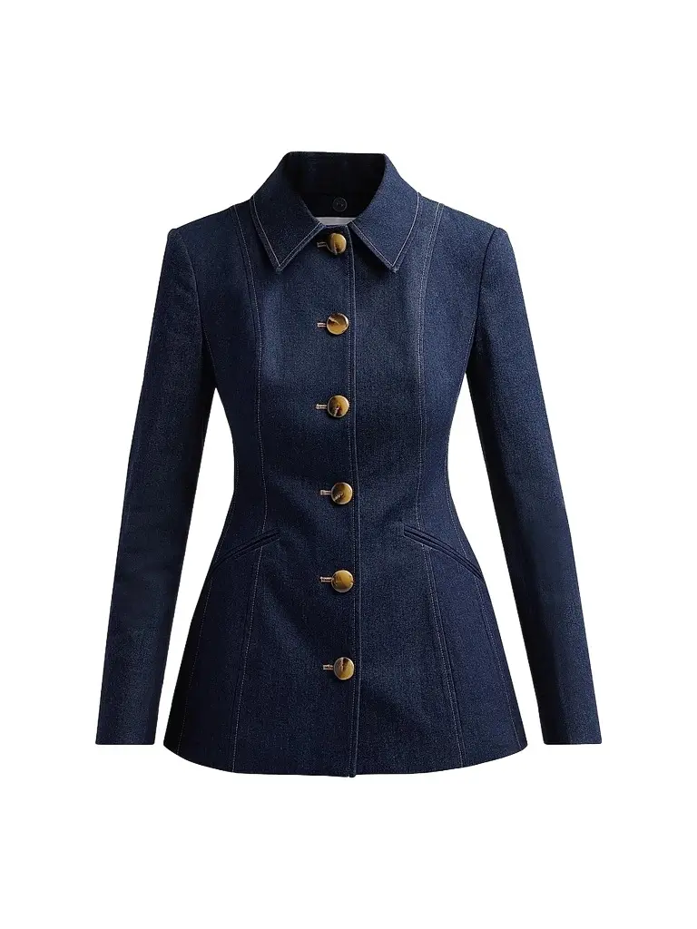 Veronica Beard Women's Calloway Stretch-Denim Tailored Jacket