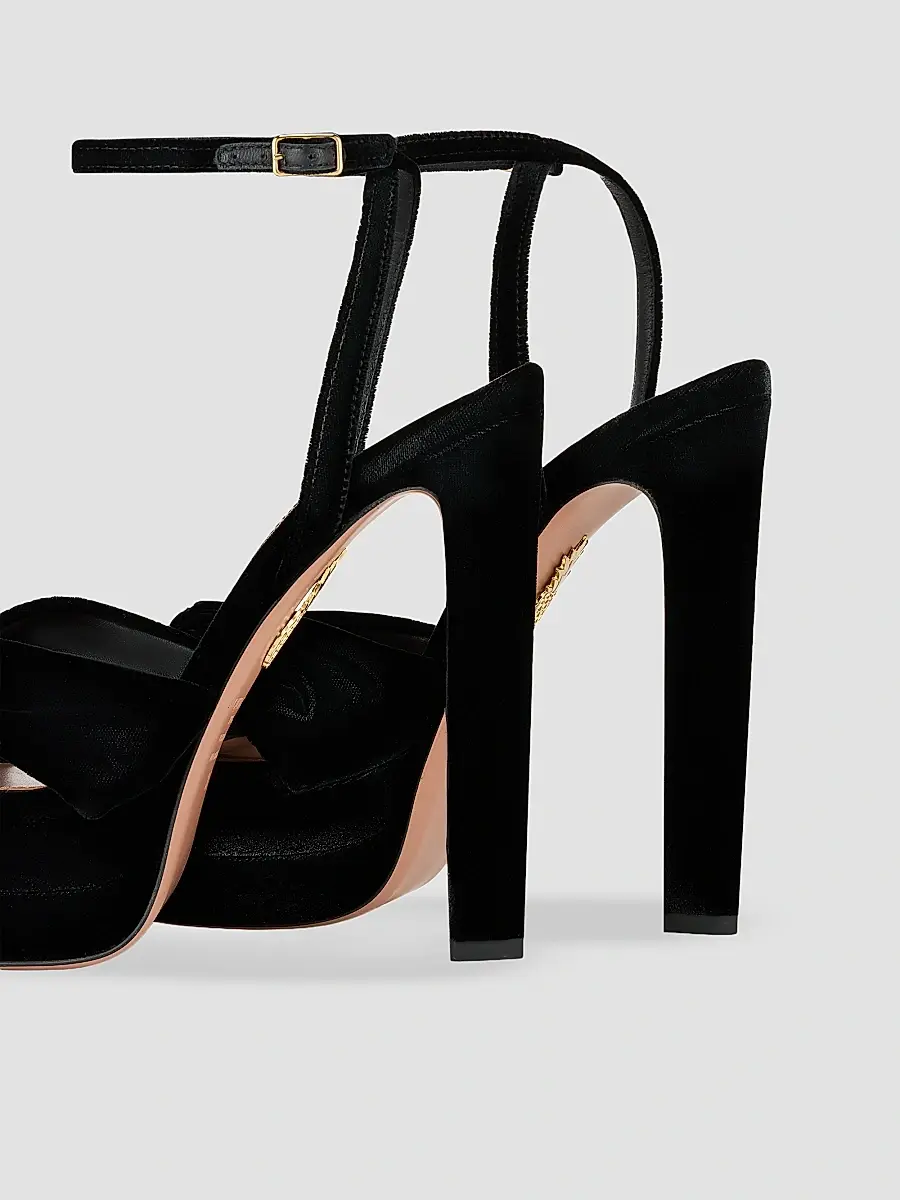 Aquazzura Women's Cupid 130MM Suede Platform Sandals | Thumbnail 5 Aquazzura Women's Cupid 130MM Suede Platform Sandals | Thumbnail 5