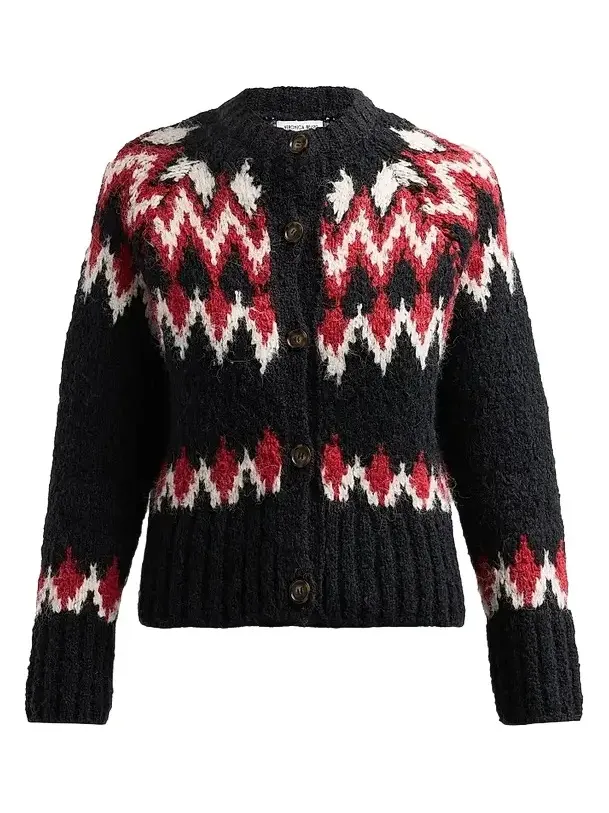 Women's Christina Fair Isle-Inspired Cardigan Women's Christina Fair Isle-Inspired Cardigan