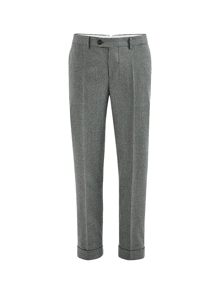 Brunello Cucinelli Men's Virgin Wool Flannel Italian Fit Trousers