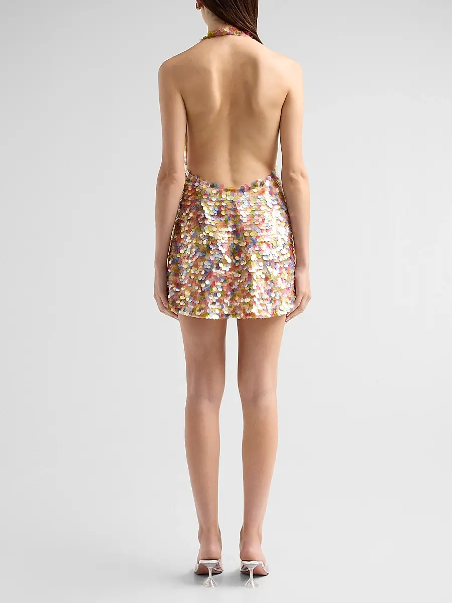 Retrofête Women's Avigail Sequin Mini Dress | Thumbnail 3 Retrofête Women's Avigail Sequin Mini Dress | Thumbnail 3