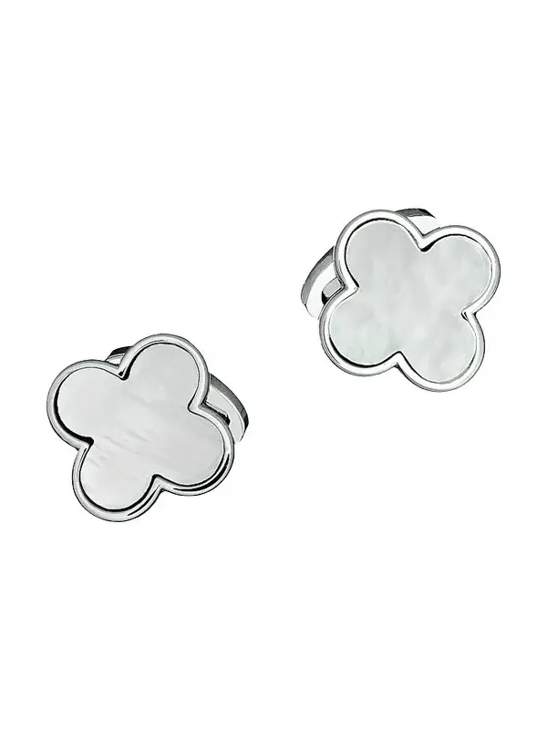 Jan Leslie Men's Onyx Clover Cufflinks