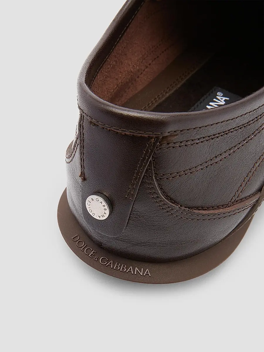 Dolce & Gabbana Men's Lipari Leather Low-Top Sneakers | Thumbnail 5 Dolce & Gabbana Men's Lipari Leather Low-Top Sneakers | Thumbnail 5