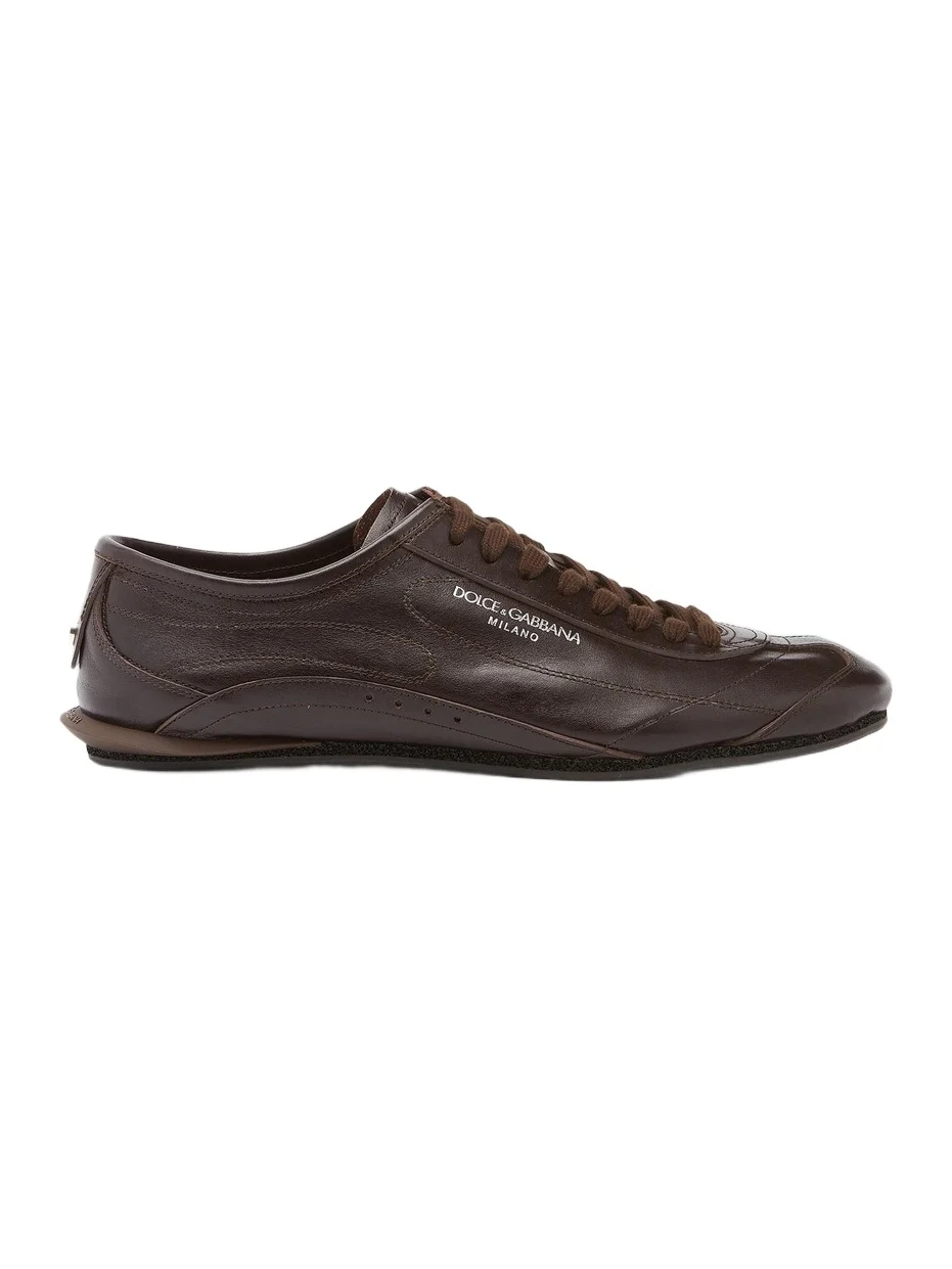 Dolce & Gabbana Men's Lipari Leather Low-Top Sneakers