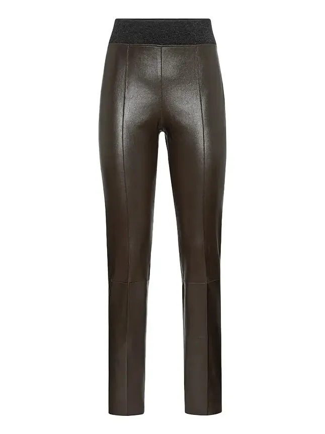Women's Stretch Nappa Leather Leggings