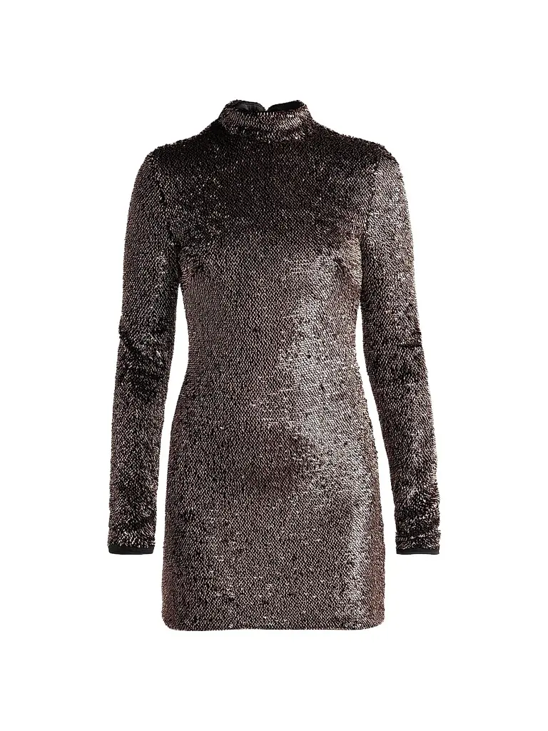 Women's Sylee Textured-Knit Mock-Turtleneck Mini Dress Women's Sylee Textured-Knit Mock-Turtleneck Mini Dress