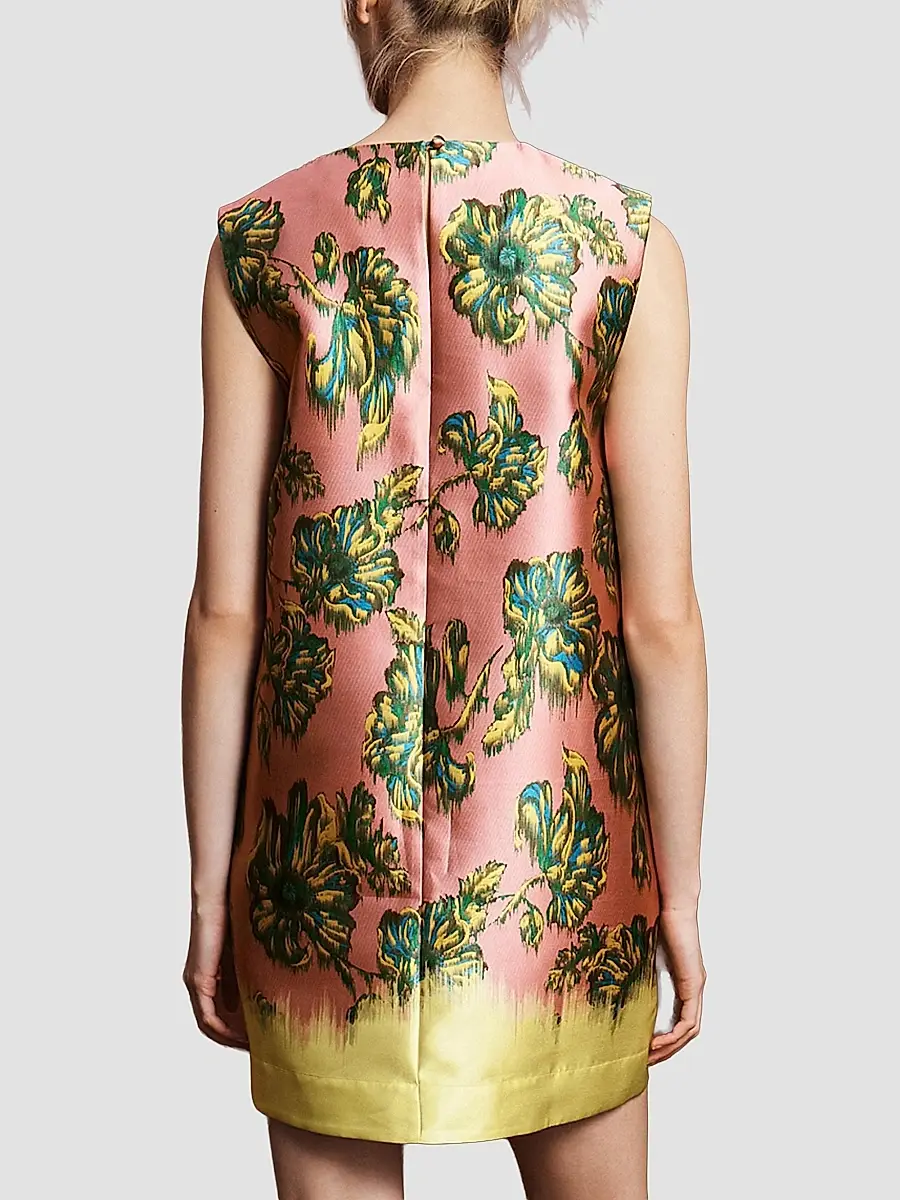 ALÉMAIS Women's Faye Floral Satin Mini Dress | Thumbnail 5 ALÉMAIS Women's Faye Floral Satin Mini Dress | Thumbnail 5