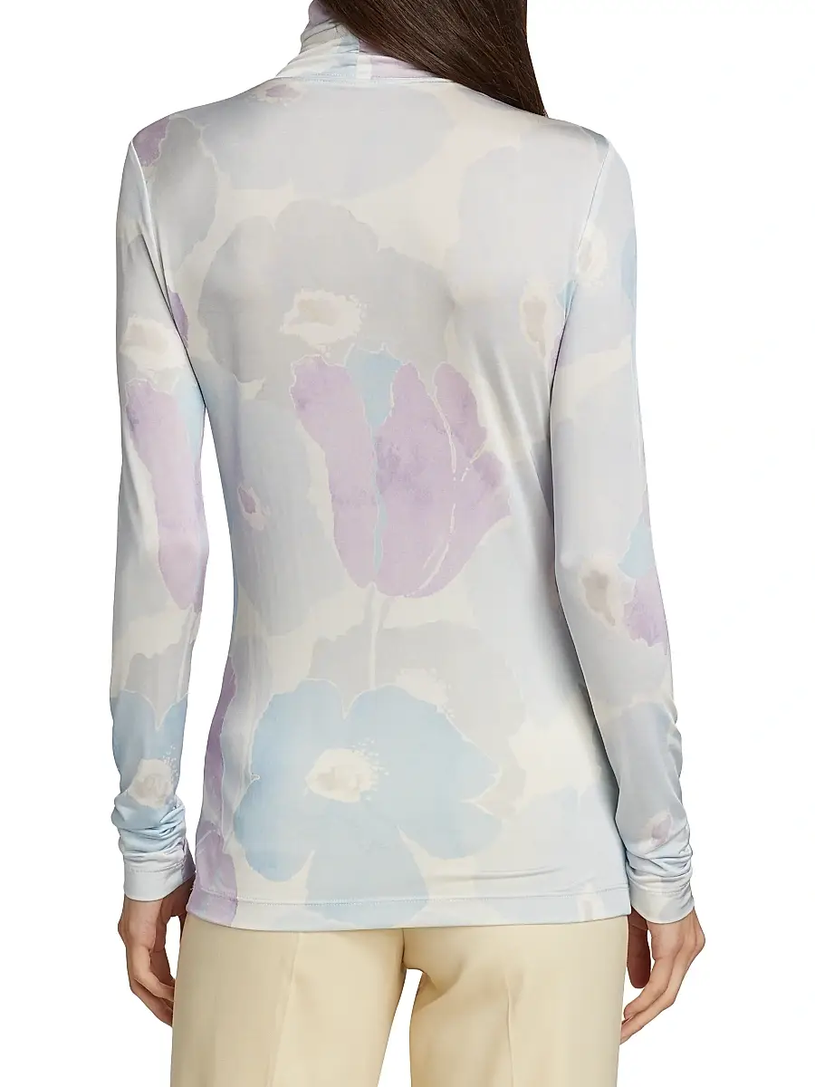 St. John Women's Floral Watercolor Top | Thumbnail 5 St. John Women's Floral Watercolor Top | Thumbnail 5