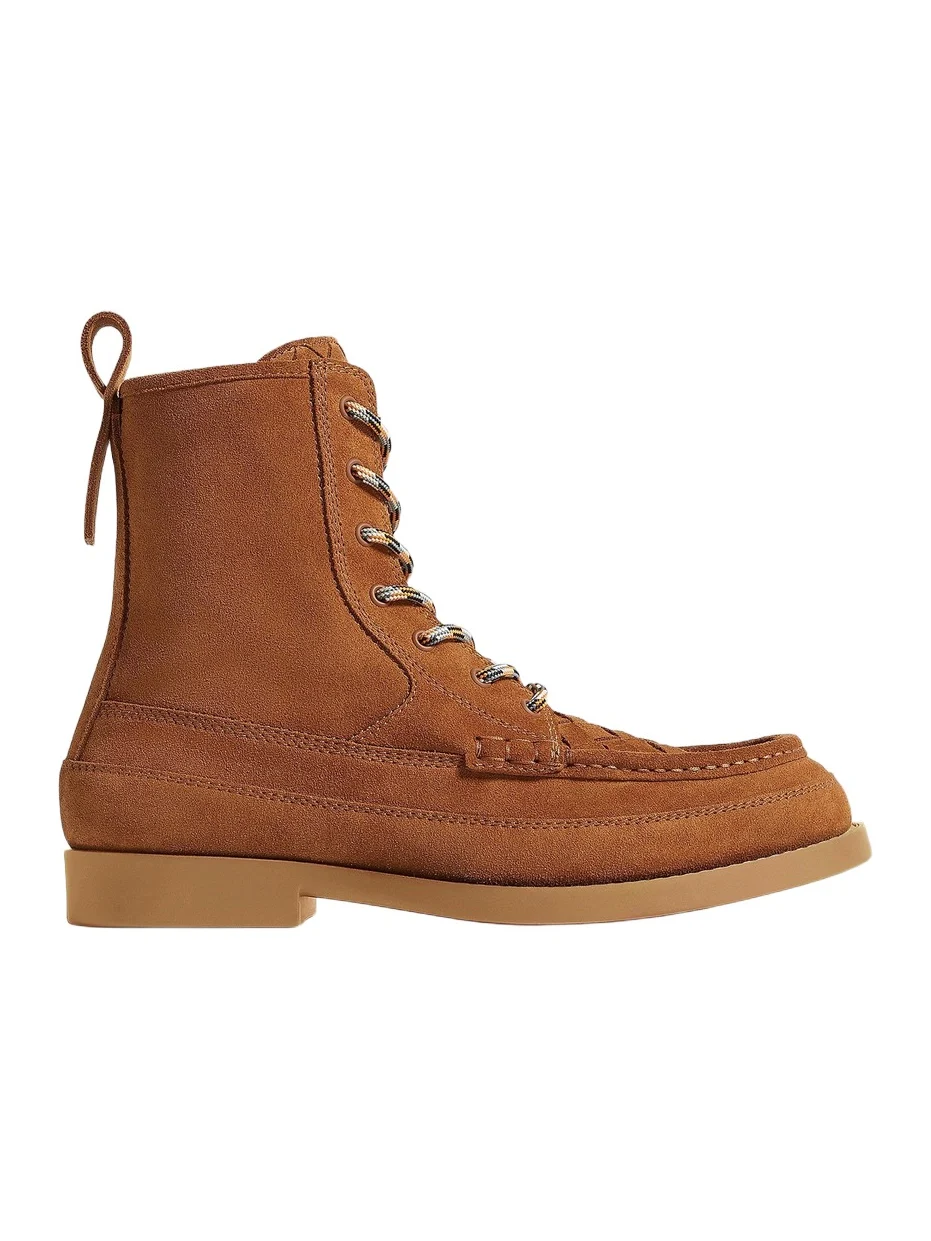 Bottega Veneta Men's Pier Intrecciato Suede Ankle Boots