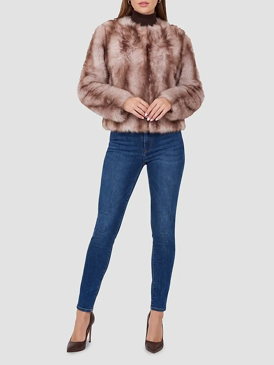 Gorski Women's Toscana Shearling Lamb Collarless Coat | Thumbnail 2 Gorski Women's Toscana Shearling Lamb Collarless Coat | Thumbnail 2