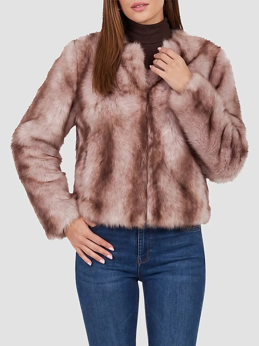 Gorski Women's Toscana Shearling Lamb Collarless Coat | Thumbnail 3 Gorski Women's Toscana Shearling Lamb Collarless Coat | Thumbnail 3