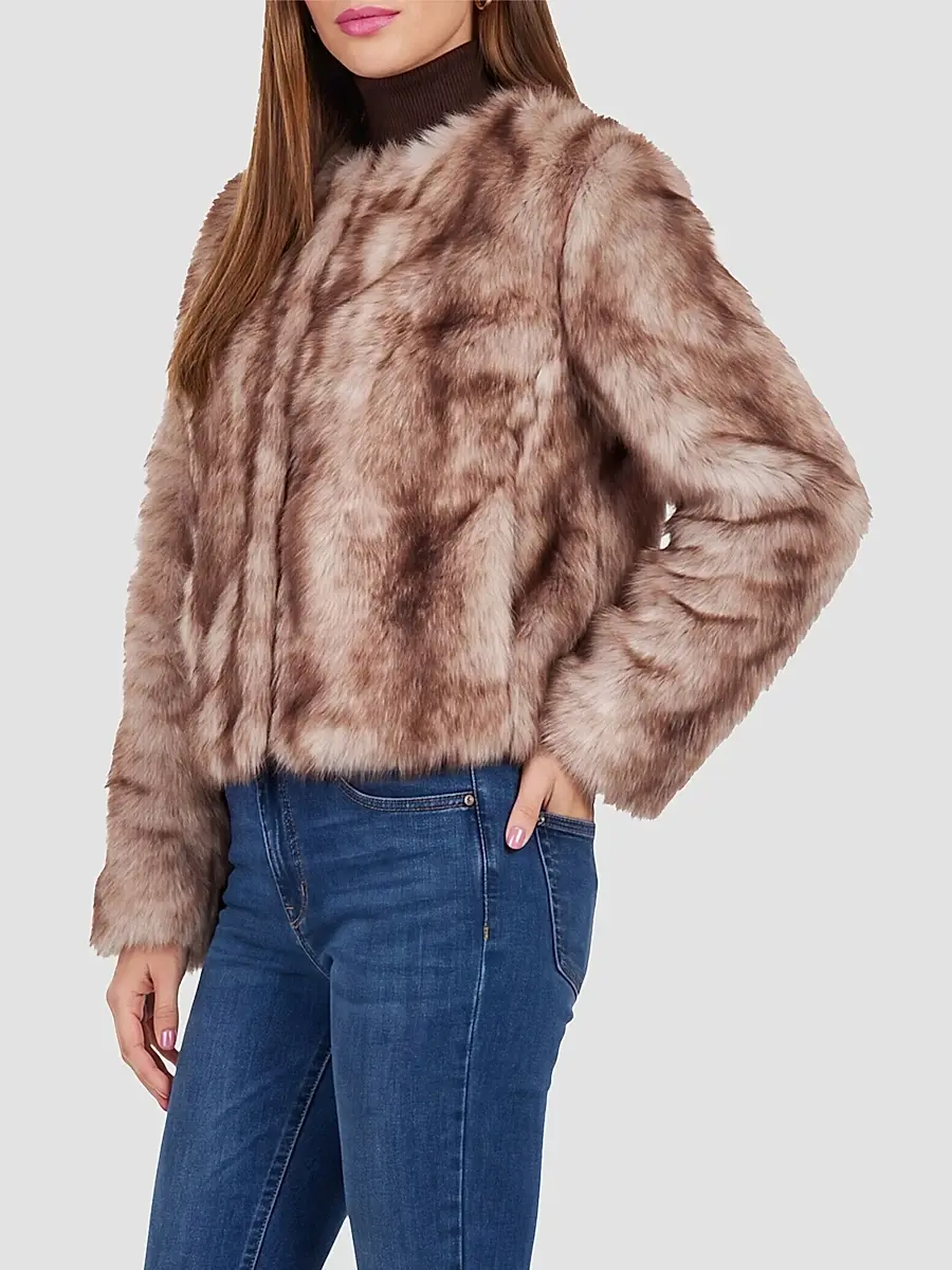 Gorski Women's Toscana Shearling Lamb Collarless Coat | Thumbnail 4 Gorski Women's Toscana Shearling Lamb Collarless Coat | Thumbnail 4