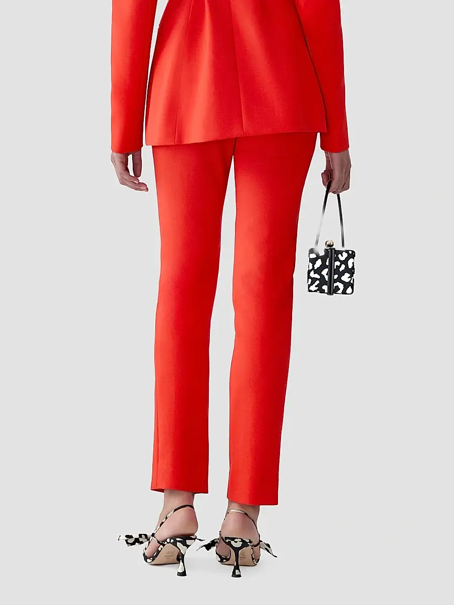 Carolina Herrera Women's Stretch-Wool Cigarette Pants | Thumbnail 3 Carolina Herrera Women's Stretch-Wool Cigarette Pants | Thumbnail 3