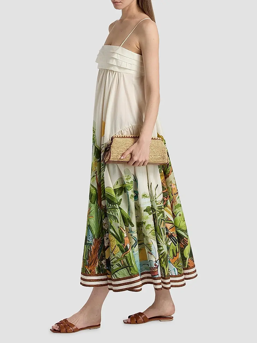 ALÉMAIS Women's Toucan Tango Printed Midi-Dress | Thumbnail 2 ALÉMAIS Women's Toucan Tango Printed Midi-Dress | Thumbnail 2
