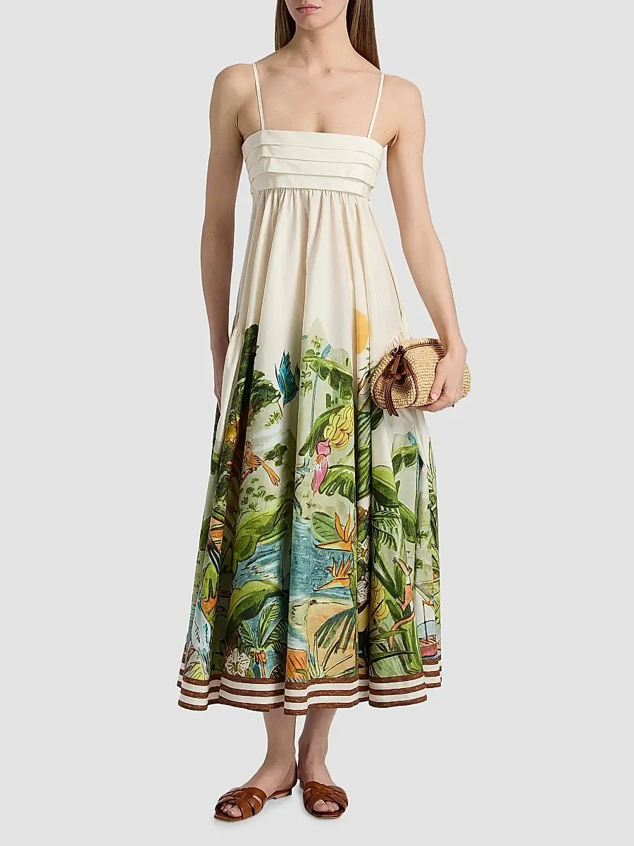 ALÉMAIS Women's Toucan Tango Printed Midi-Dress | Thumbnail 3 ALÉMAIS Women's Toucan Tango Printed Midi-Dress | Thumbnail 3