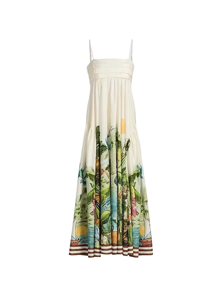 ALÉMAIS Women's Toucan Tango Printed Midi-Dress