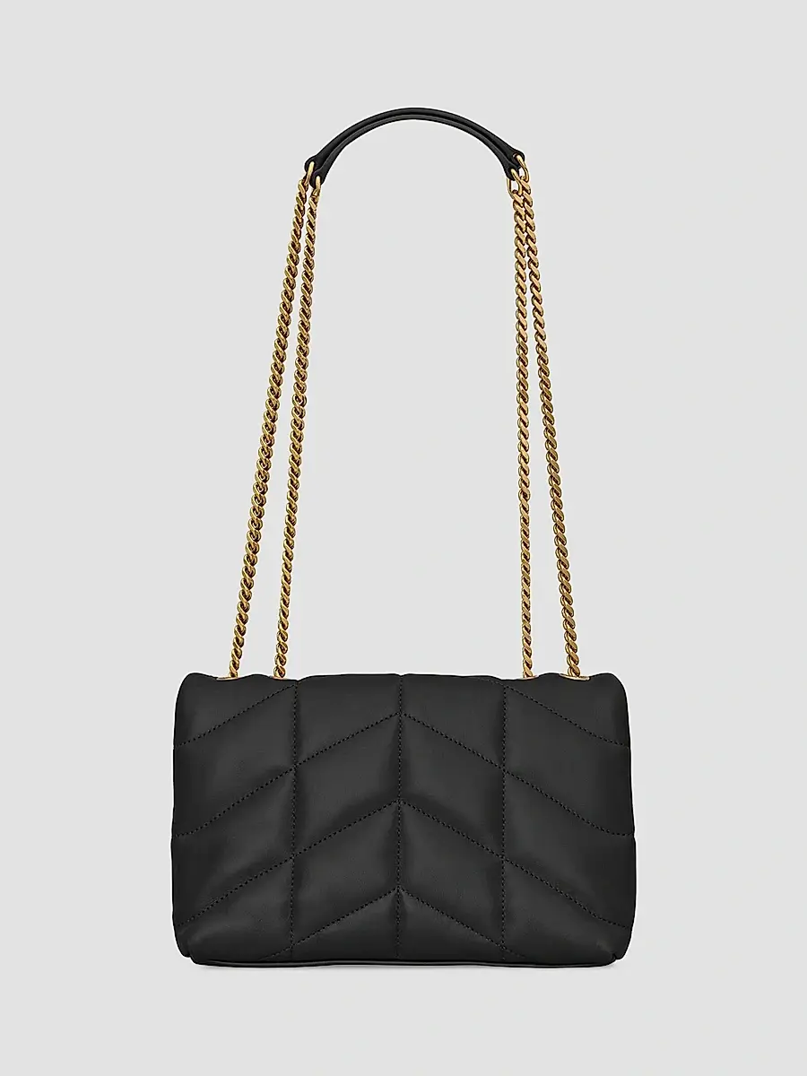 Saint Laurent Women's Puffer Toy Shoulder Bag in Quilted Lambskin - Noir | Thumbnail 3 Saint Laurent Women's Puffer Toy Shoulder Bag in Quilted Lambskin - Noir | Thumbnail 3