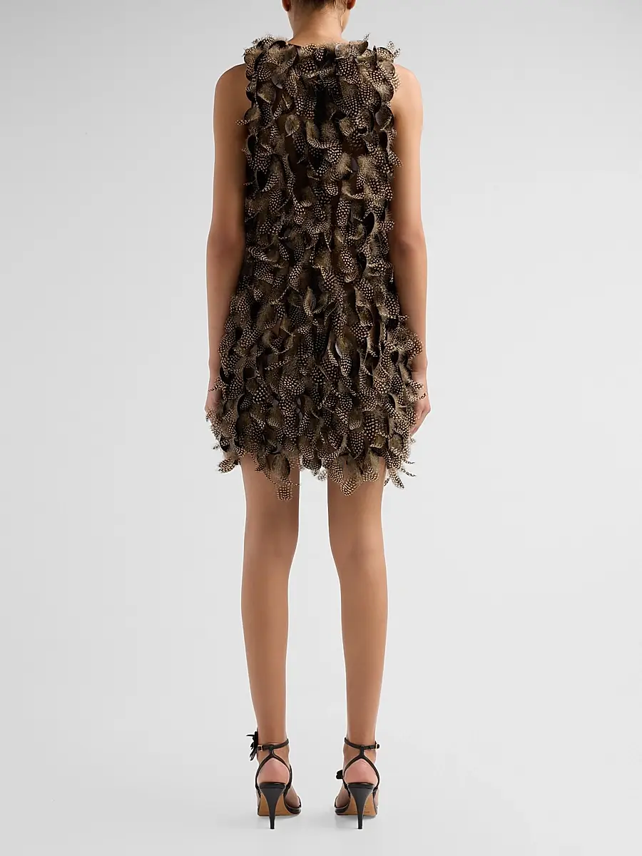 Zimmermann Women's Ascent Featherd Mini Dress | Thumbnail 3 Zimmermann Women's Ascent Featherd Mini Dress | Thumbnail 3
