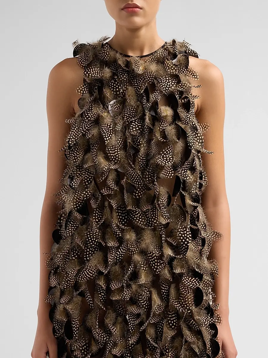 Zimmermann Women's Ascent Featherd Mini Dress | Thumbnail 5 Zimmermann Women's Ascent Featherd Mini Dress | Thumbnail 5