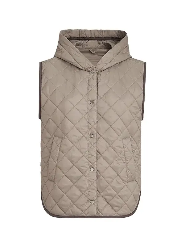 Brunello Cucinelli Women's Lightweight Matte Nylon Quilted Vest