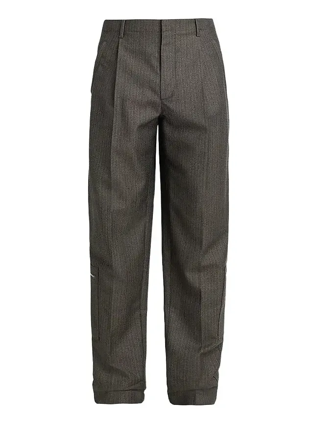 Men's Striped Wool-Mohair Trousers Men's Striped Wool-Mohair Trousers