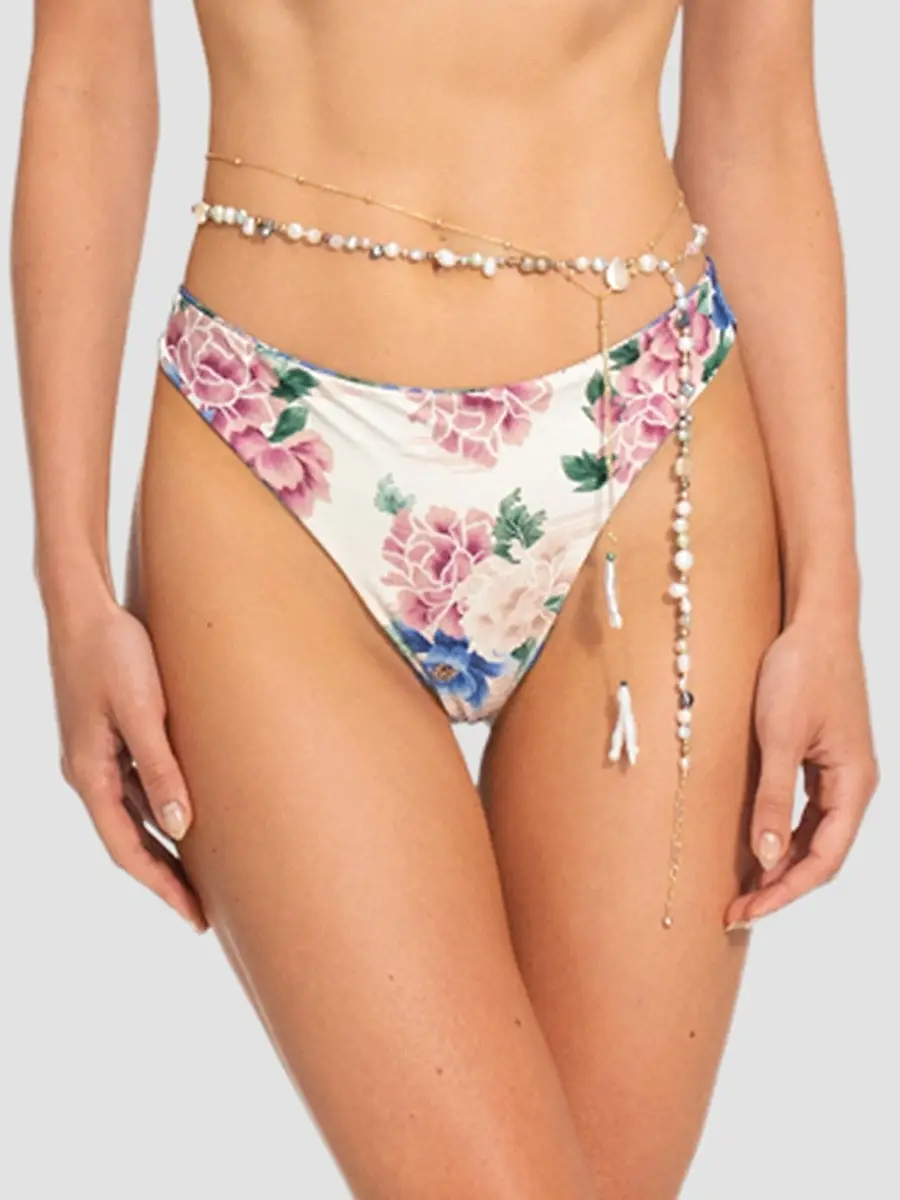 Agua Bendita Women's Radical Sunrise Ilu Reversible Floral Bikini Bottom | Thumbnail 4 Agua Bendita Women's Radical Sunrise Ilu Reversible Floral Bikini Bottom | Thumbnail 4