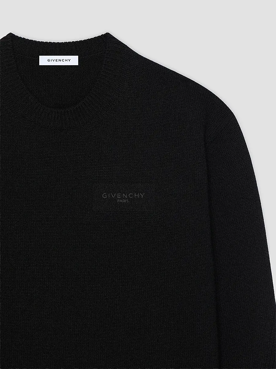 Givenchy Men's Couture Seam Sweater in Wool and Cashmere - Black | Thumbnail 4 Givenchy Men's Couture Seam Sweater in Wool and Cashmere - Black | Thumbnail 4