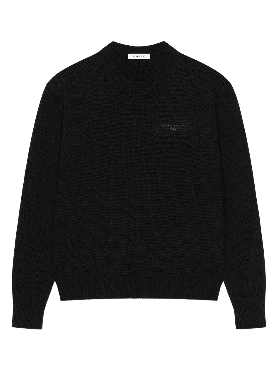 Givenchy Men's Couture Seam Sweater in Wool and Cashmere - Black