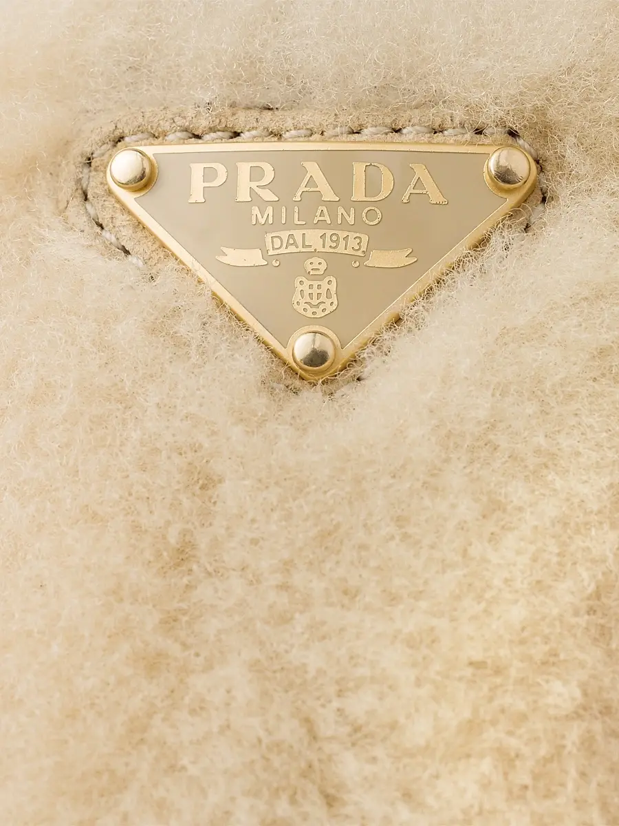 Prada Women's Shearling Ballerinas | Thumbnail 4 Prada Women's Shearling Ballerinas | Thumbnail 4