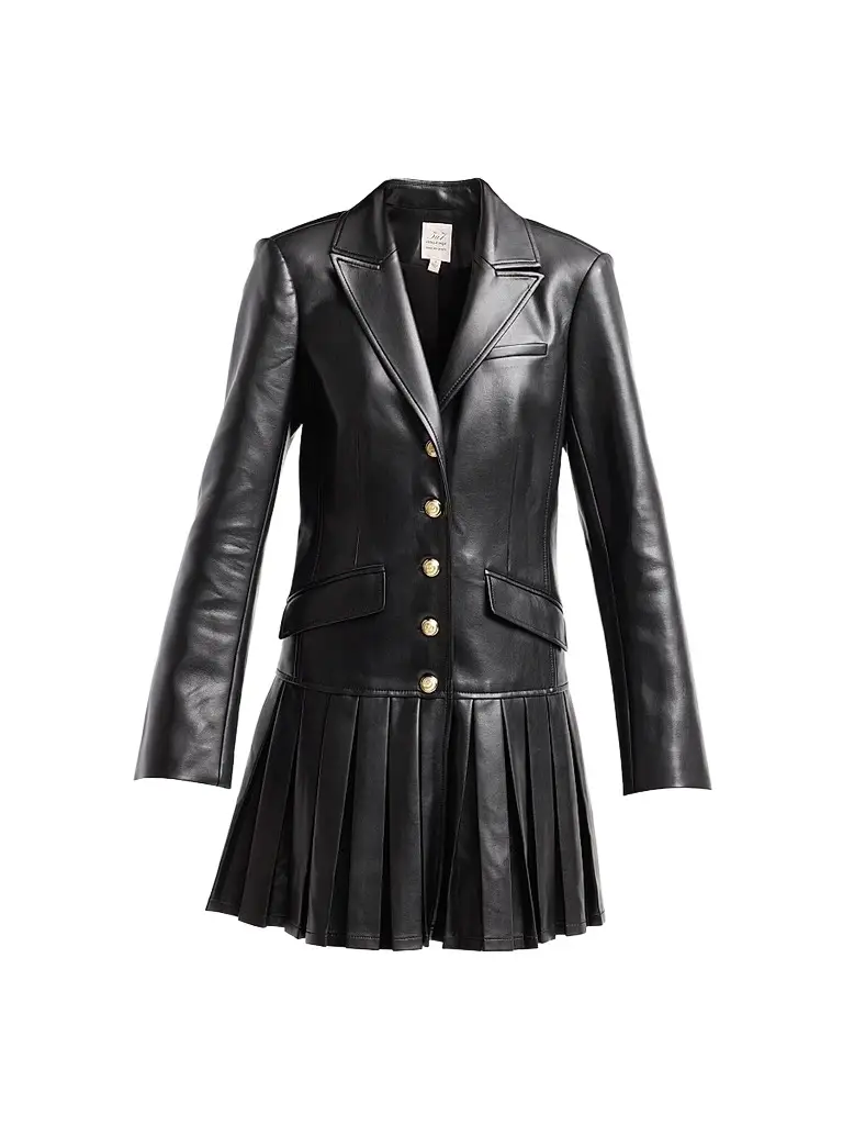 Women's Saule Faux-Leather Blazer Mini Dress Women's Saule Faux-Leather Blazer Mini Dress