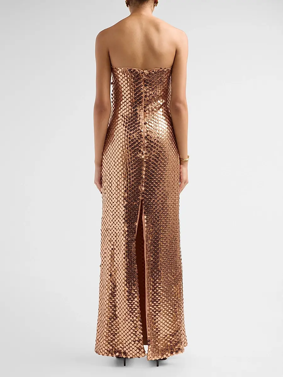 Ramy Brook Women's Angel Sequined Strapless Gown | Thumbnail 3 Ramy Brook Women's Angel Sequined Strapless Gown | Thumbnail 3