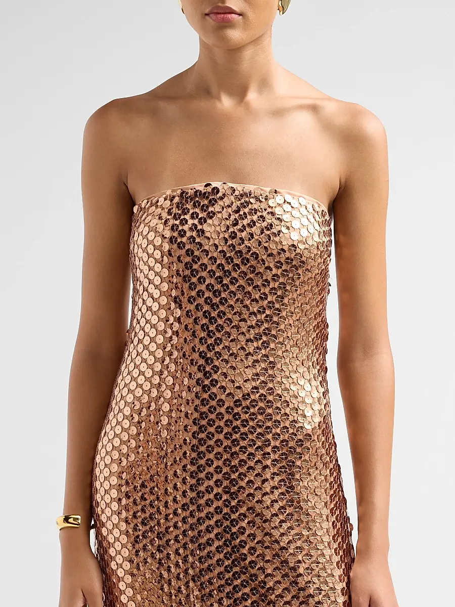 Ramy Brook Women's Angel Sequined Strapless Gown | Thumbnail 5 Ramy Brook Women's Angel Sequined Strapless Gown | Thumbnail 5