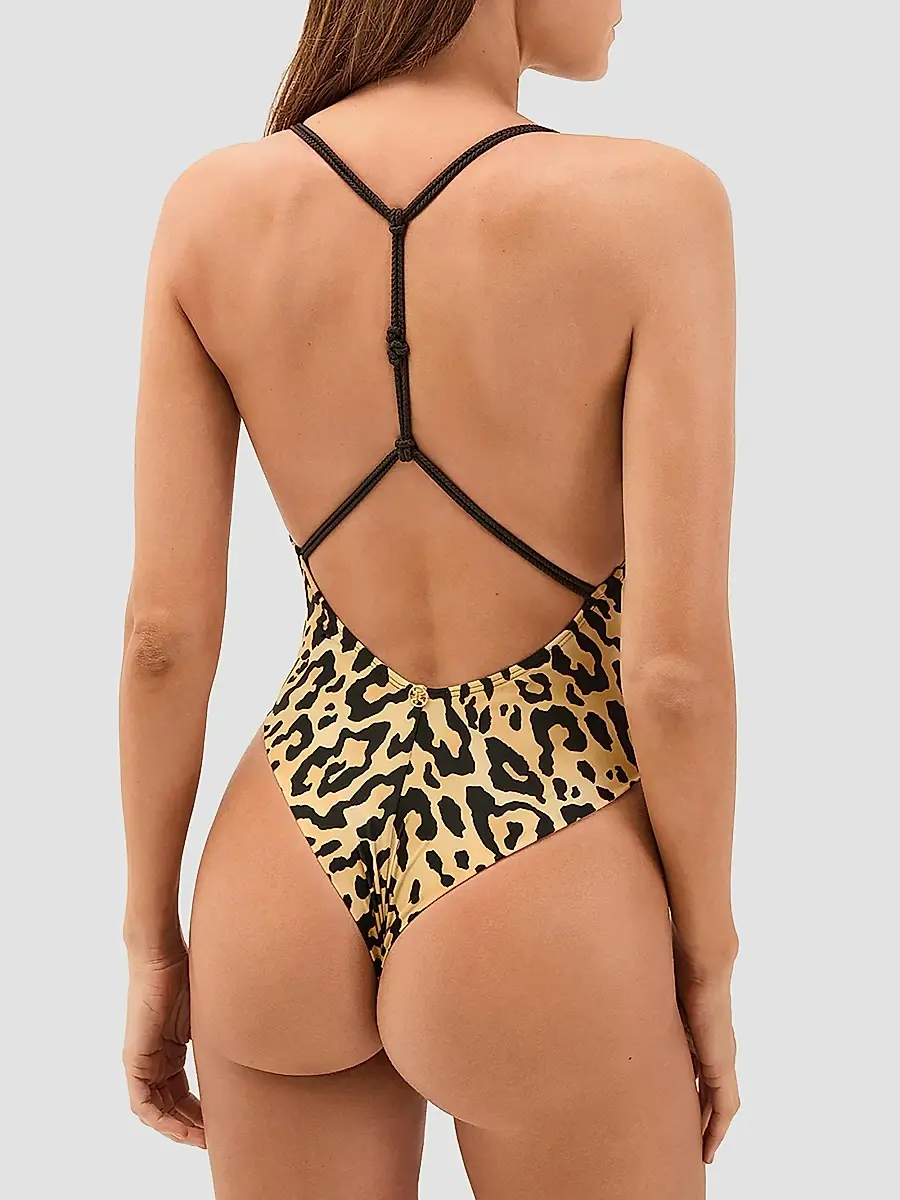 ViX by Paula Hermanny Women's Tyla Leopard-Print Cheeky One-Piece Swimsuit | Thumbnail 3