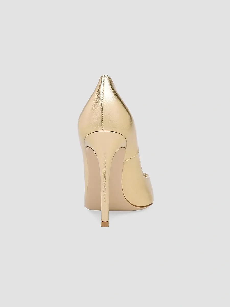 Gianvito Rossi Women's 105MM Metallic Leather Pumps | Thumbnail 3 Gianvito Rossi Women's 105MM Metallic Leather Pumps | Thumbnail 3