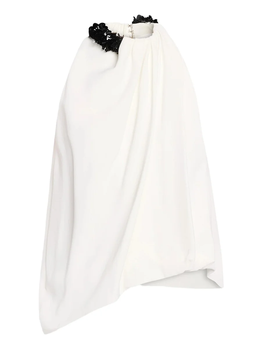 Brandon Maxwell Women's The Haze Embroidered Top