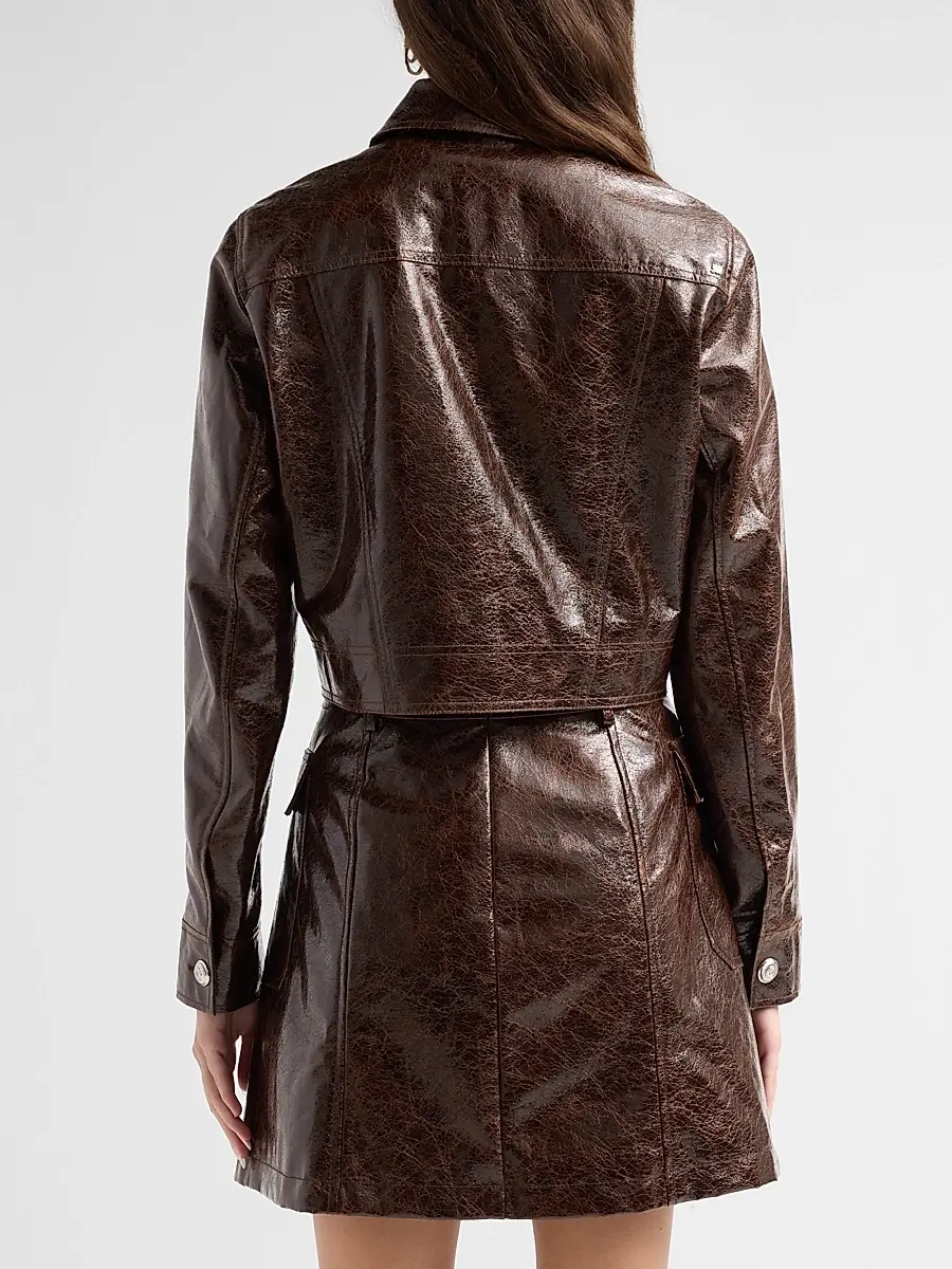 Cinq à Sept Women's Lexie Faux-Leather Jacket | Thumbnail 3 Cinq à Sept Women's Lexie Faux-Leather Jacket | Thumbnail 3